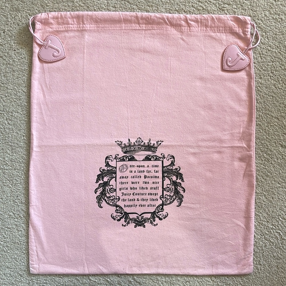 Juicy Couture Baby Pink Drawstring Dustbag